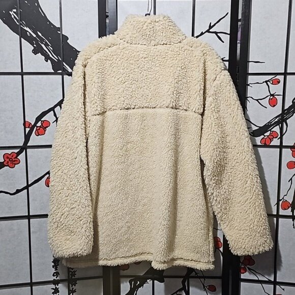 Patagonia Cream Sherpa Jacket Coat Size XL New - Picture 8 of 8